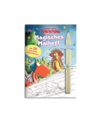 Titelbild Der kleine Drache Kokosnuss - Magisches Malheft mit Bleistift