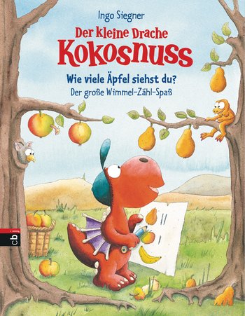 Titelbild Der kleine Drache Kokosnuss - Wie viele Äpfel siehst du? Der große Wimmel-Zähl-Spaß
